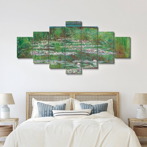 Obraz - Claude Monet, The Japanese Footbridge, reprodukce (210x100 cm)