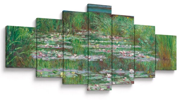 Obraz - Claude Monet, The Japanese Footbridge, reprodukce (210x100 cm)