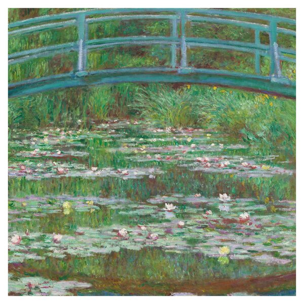 Obraz - Claude Monet, The Japanese Footbridge, reprodukce (30x30 cm)