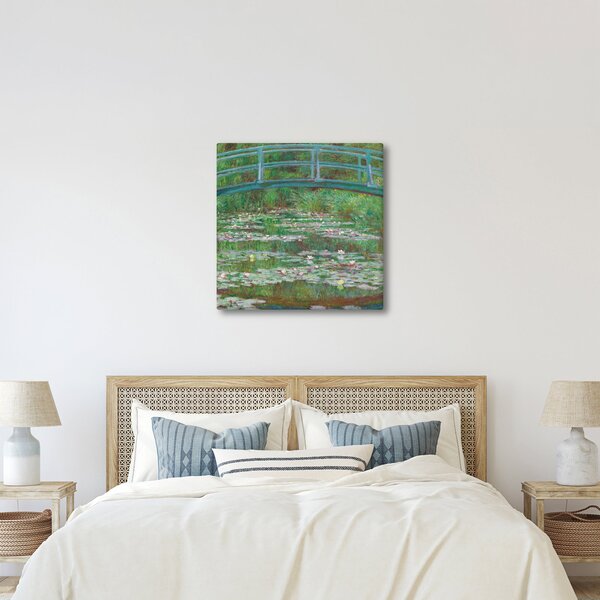Obraz - Claude Monet, The Japanese Footbridge, reprodukce (30x30 cm)