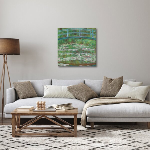 Obraz - Claude Monet, The Japanese Footbridge, reprodukce (30x30 cm)