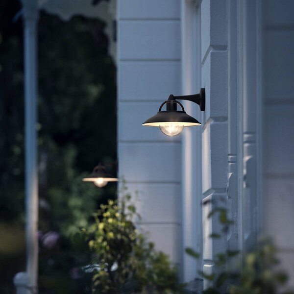 Philips nástěnná lampa myGarden Cormorant, Černá, Hliník, Moderní