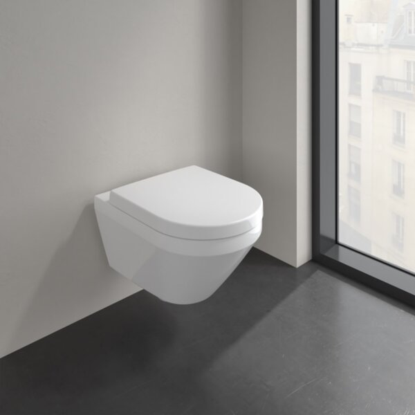 Villeroy & Boch Architectura combi-pack sada s prkénkem závěsná bez splachovacího kruhu bílá lesk 4694CL01