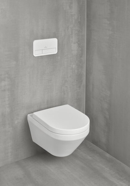 Villeroy & Boch Architectura combi-pack sada s prkénkem závěsná bez splachovacího kruhu bílá lesk 4694CL01
