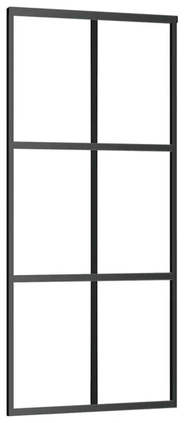 Posuvné dveře s kováním 90x205 cm ESG sklo a hliník 3332819
