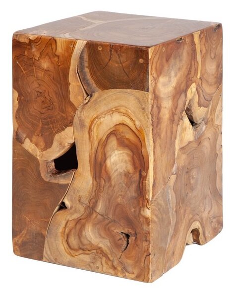 Designový odkládací stolek Junk 30 cm teak