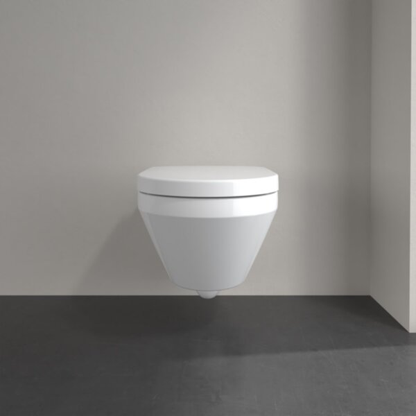Villeroy & Boch Architectura combi-pack sada s prkénkem závěsná bez splachovacího kruhu bílá lesk 4694CL01