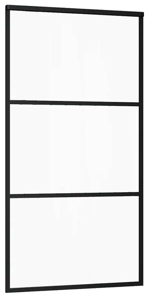 Posuvné dveře s kováním 102x205 cm ESG sklo a hliník 3332808
