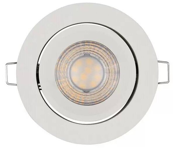 Sada vestavných LED svítidel Ledvance Simple Dim / 3 ks / Ø 8,7 cm / 5 W / teplá bílá / 400 lm / hliník / plast / bílá