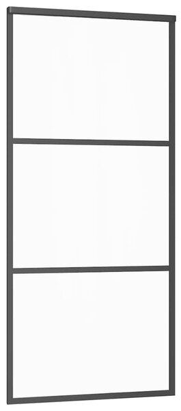 Posuvné dveře s kováním 90x205 cm ESG sklo a hliník 3332807