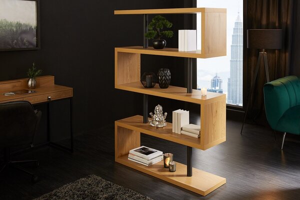 Designový regál Pallaton 165 cm imitace dub
