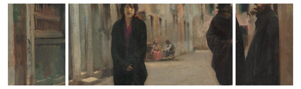 Obraz - John Singer Sargent, Street in Venice, reprodukce (170x50 cm)