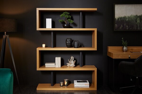 Designový regál Pallaton 165 cm imitace dub