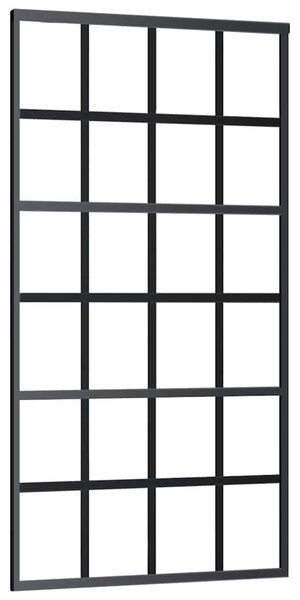 Posuvné dveře s kováním 102x205 cm ESG sklo a hliník 3332856