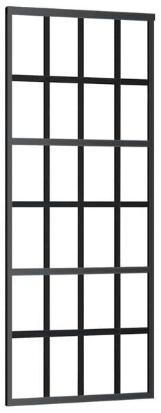 Posuvné dveře s kováním 76x205 cm ESG sklo a hliník 3332851