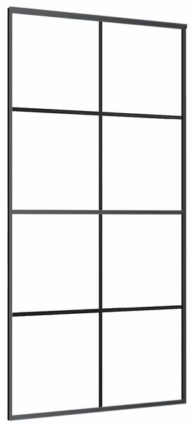 Posuvné dveře s kováním 102,5 x 205 cm ESG sklo a hliník 3332903