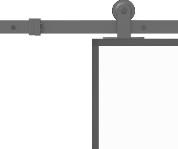 Posuvné dveře s kováním 76x205 cm tvrzeného sklo a hliník 3332959
