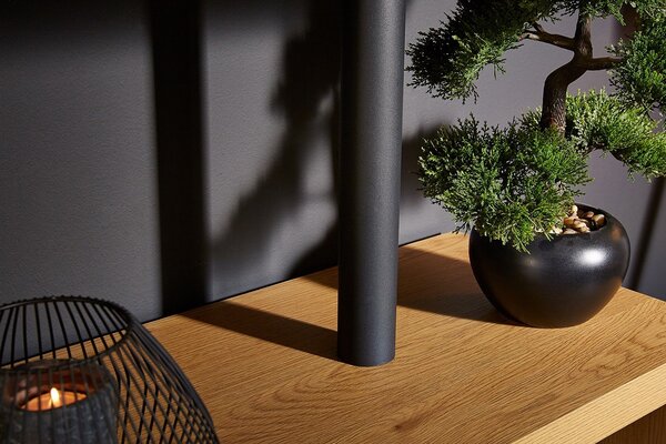 Designový regál Pallaton 165 cm imitace dub