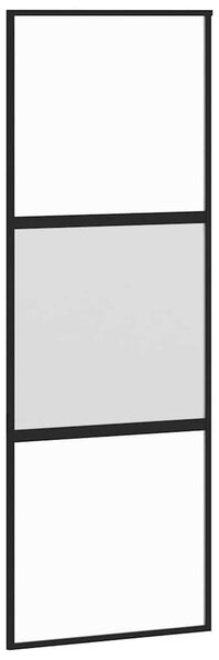 Posuvné dveře s kováním 76x205 cm tvrzeného sklo a hliník 3332947
