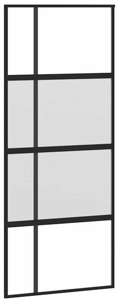 Posuvné dveře s kováním 90x205 cm tvrzeného sklo a hliník 3333035