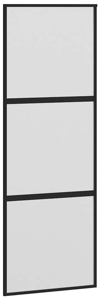 Posuvné dveře s kováním 76x205 cm tvrzeného sklo a hliník 3332935
