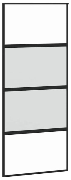 Posuvné dveře s kováním 90x205 cm tvrzeného sklo a hliník 3332999