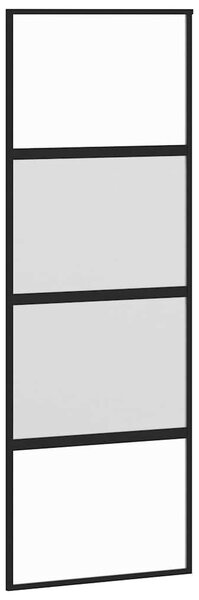Posuvné dveře s kováním 76x205 cm tvrzeného sklo a hliník 3332998