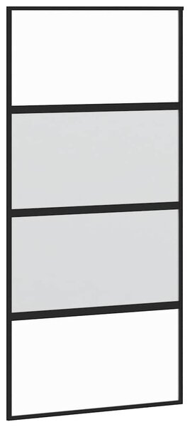 Posuvné dveře s kováním 102,5x205 cm tvrzeného sklo a hliník 3333000