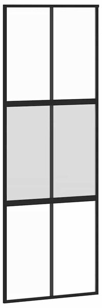 Posuvné dveře s kováním 76x205 cm tvrzeného sklo a hliník 3332971