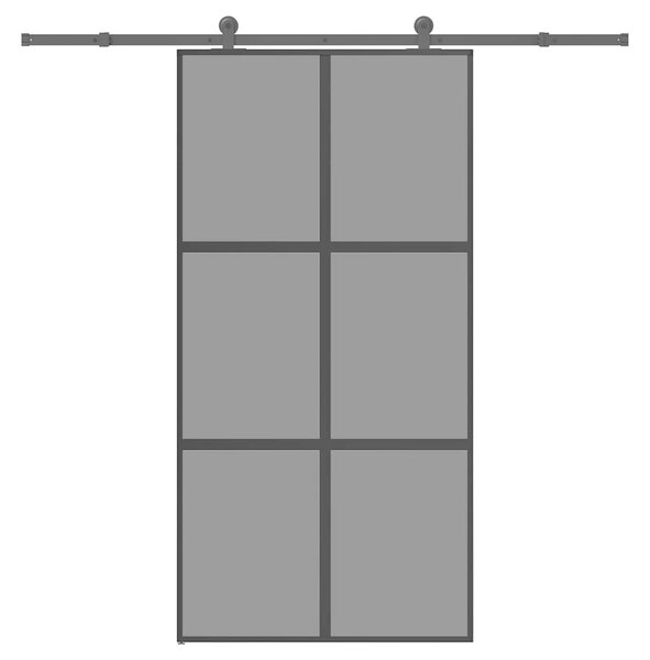 Posuvné dveře s kováním 102,5x205 cm tvrzeného sklo a hliník 3332988
