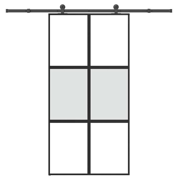 Posuvné dveře s kováním 102,5x205 cm tvrzeného sklo a hliník 3332976
