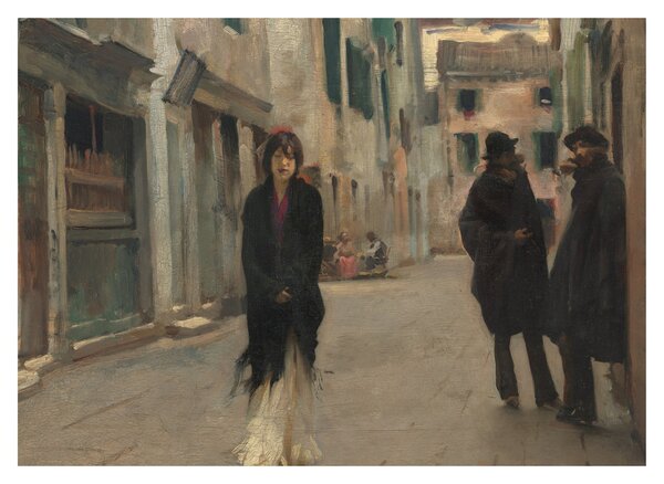 Obraz - John Singer Sargent, Street in Venice, reprodukce (70x50 cm)