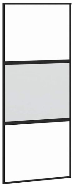 Posuvné dveře s kováním 90x205 cm tvrzeného sklo a hliník 3332951