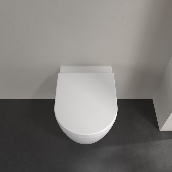 Sada záchodová mísa Villeroy & Boch Avento 5656R001, záchodové prkénko Villeroy & Boch Avento 9M77C101