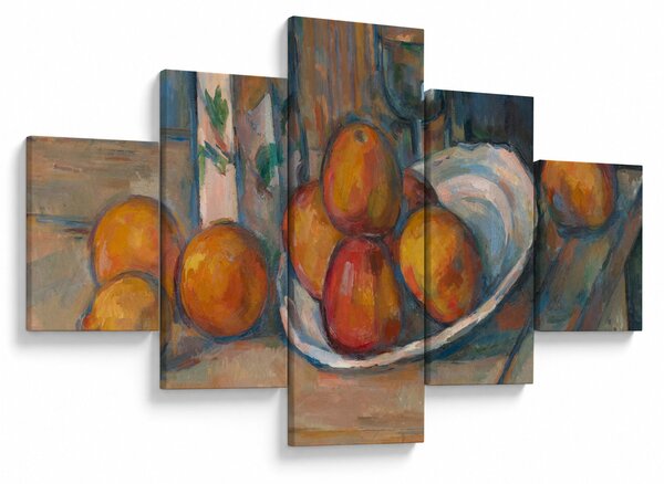 Obraz - Paul Cézanne, Still Life with Milk Jug and Fruit, reprodukce (125x70 cm)
