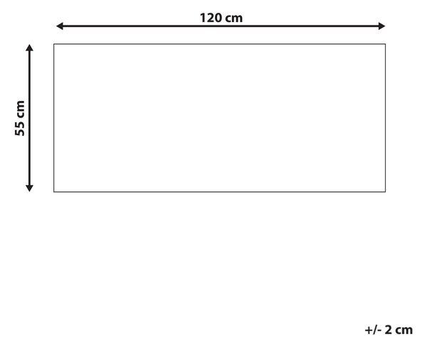 Rohožka PULIAN Přírodní 55 x 120 cm Králík Kokosové vlákno