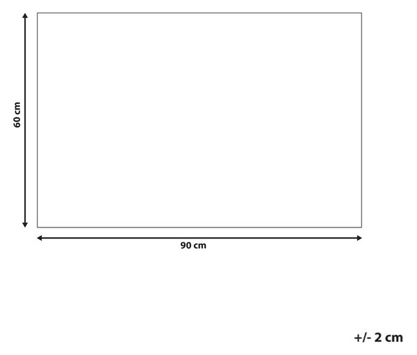 Rohožka LABO Přírodní 60 x 90 cm Text Kokosové vlákno
