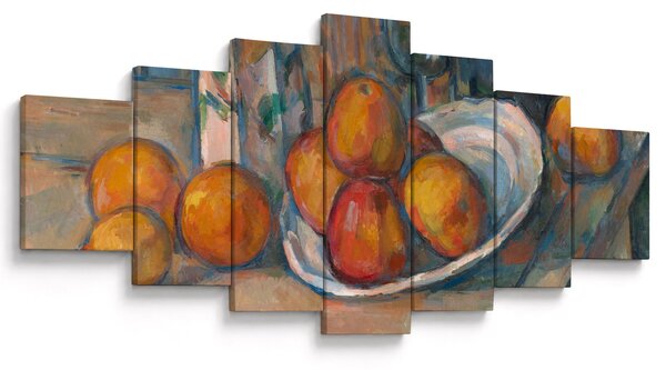 Obraz - Paul Cézanne, Still Life with Milk Jug and Fruit, reprodukce (210x100 cm)