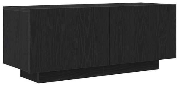 Televizní skříň 100 x 35 x 40 cm Černý dub Kompozitní dřevo 3333066