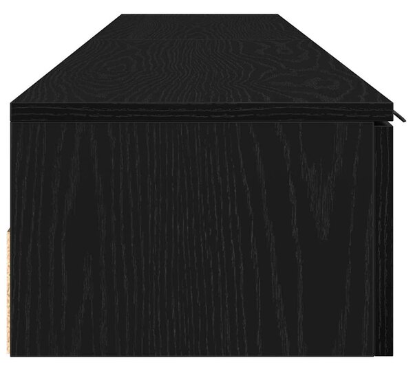 Nástěnná skříň 2 ks Černý dub 102 x 30 x 20 cm Kompozitní dřevo 3333075