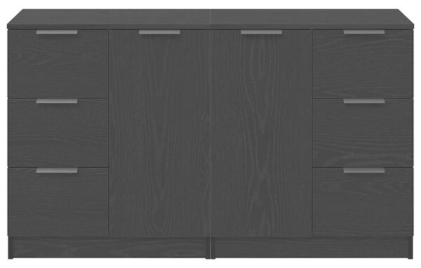 Servírovací skříň Černý dub 120 x 30 x 70 cm Kompozitní dřevo 3333072