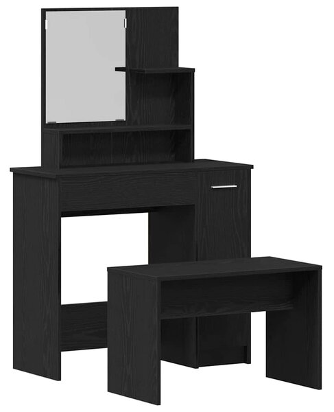 Sada toaletního stolu 2 ks Černý dub 86,5 x 35 x 136 cm 3333076