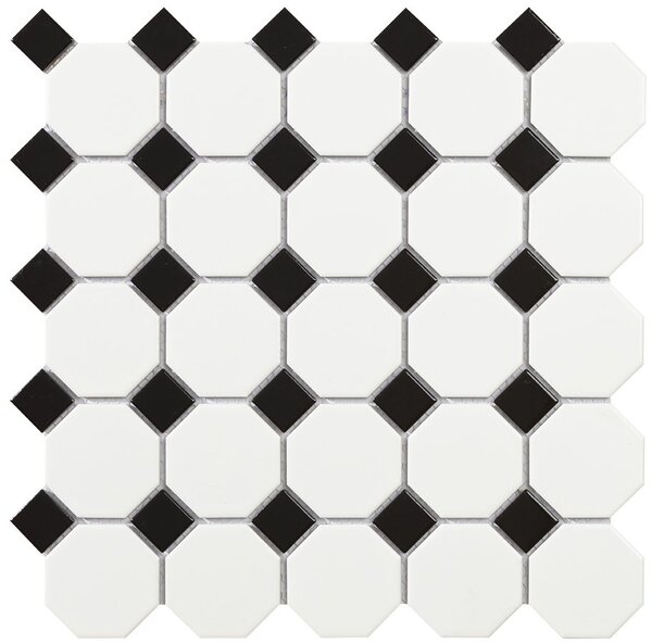 Intermatex TECH mozaika Octogon White Matt 29,5x29,5 - INT076