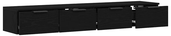 Nástěnná skříň 2 ks Černý dub 68 x 30 x 20 cm Kompozitní dřevo 3333074