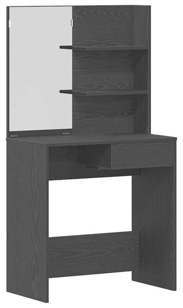 Sada toaletního stolu 2 ks Černý dub 74,5 x 40 x 141 cm 3333071
