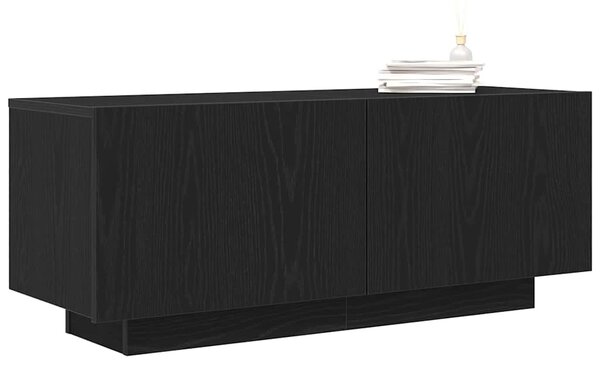 Televizní skříň 100 x 35 x 40 cm Černý dub Kompozitní dřevo 3333066