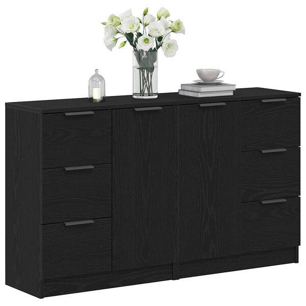 Servírovací skříň Černý dub 120 x 30 x 70 cm Kompozitní dřevo 3333072