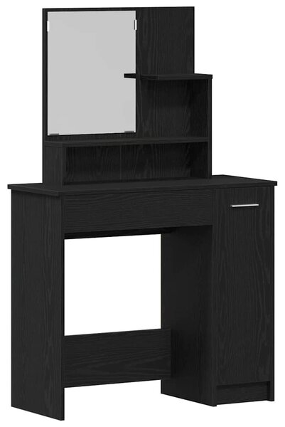 Sada toaletního stolu 2 ks Černý dub 86,5 x 35 x 136 cm 3333076