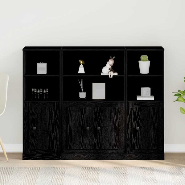 Vysoký bufet Černý dub 132 x 35,5 x 103,5 cm Kompozitní dřevo 3333077