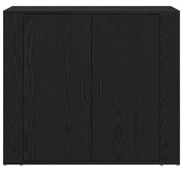 Vysoký bufet Černý dub 80 x 33 x 150 cm Kompozitní dřevo 3333079